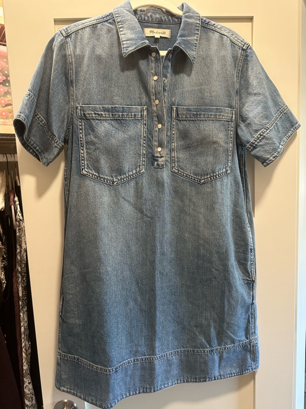 Madewell Denim Shirt Dress | size M | NWT